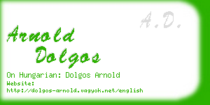 arnold dolgos business card